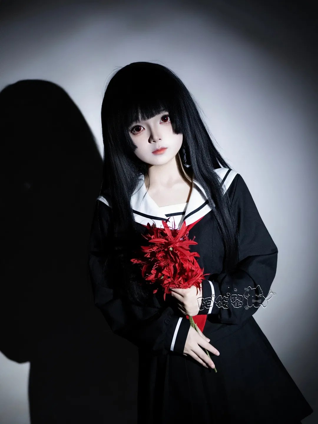 【閻魔愛cos】地獄少女經典水手服造型與紅瞳妝造分享 - 第 2 張