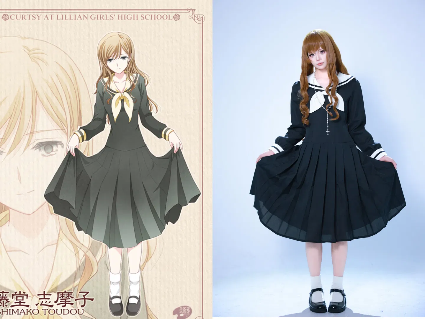 【藤堂志摩子cos】还原圣母在上里的优雅学姐 - 第 3 张
