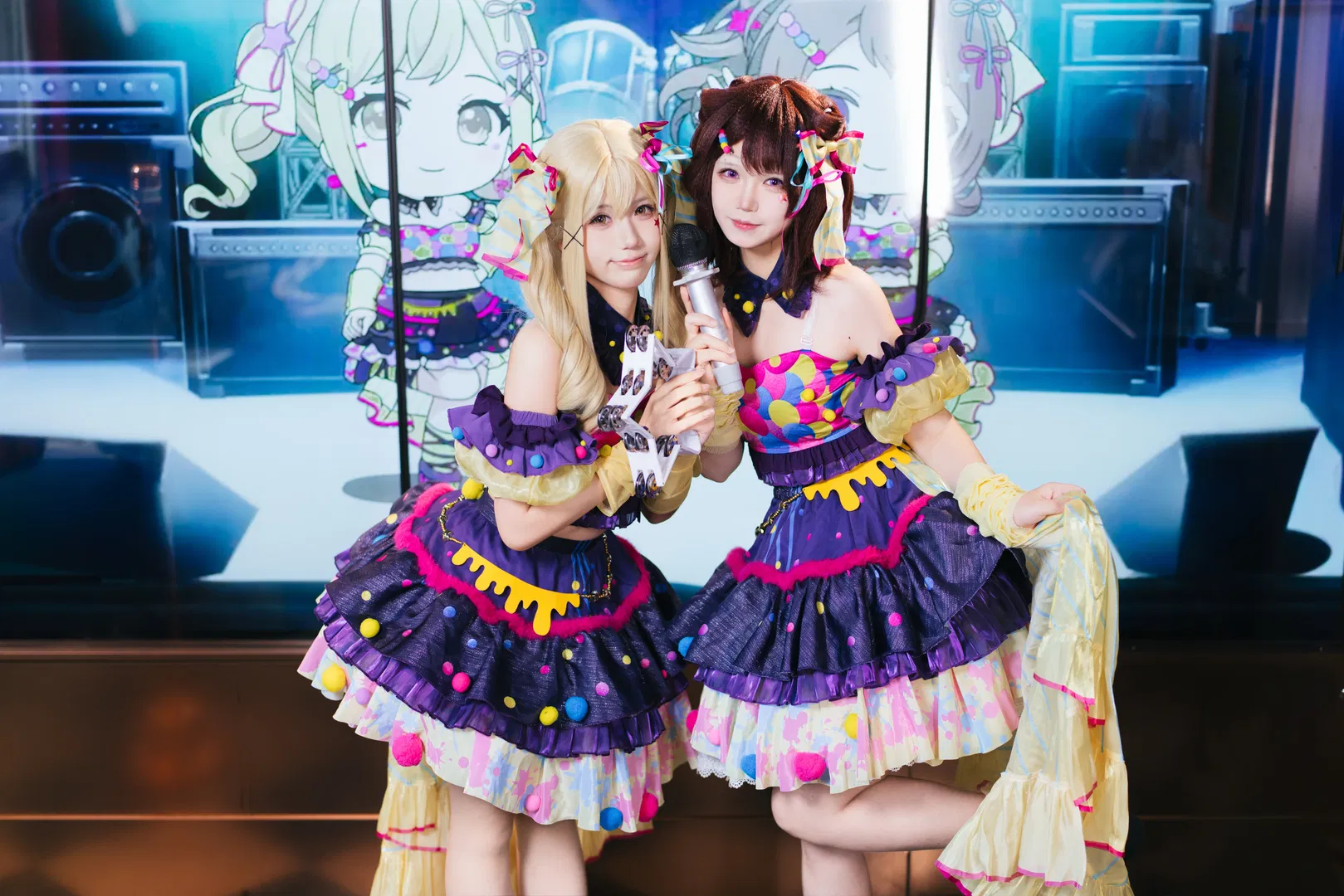 【户山香澄cos】市谷有咲和香澄的BanG Dream!打歌服舞台 - 第 3 张