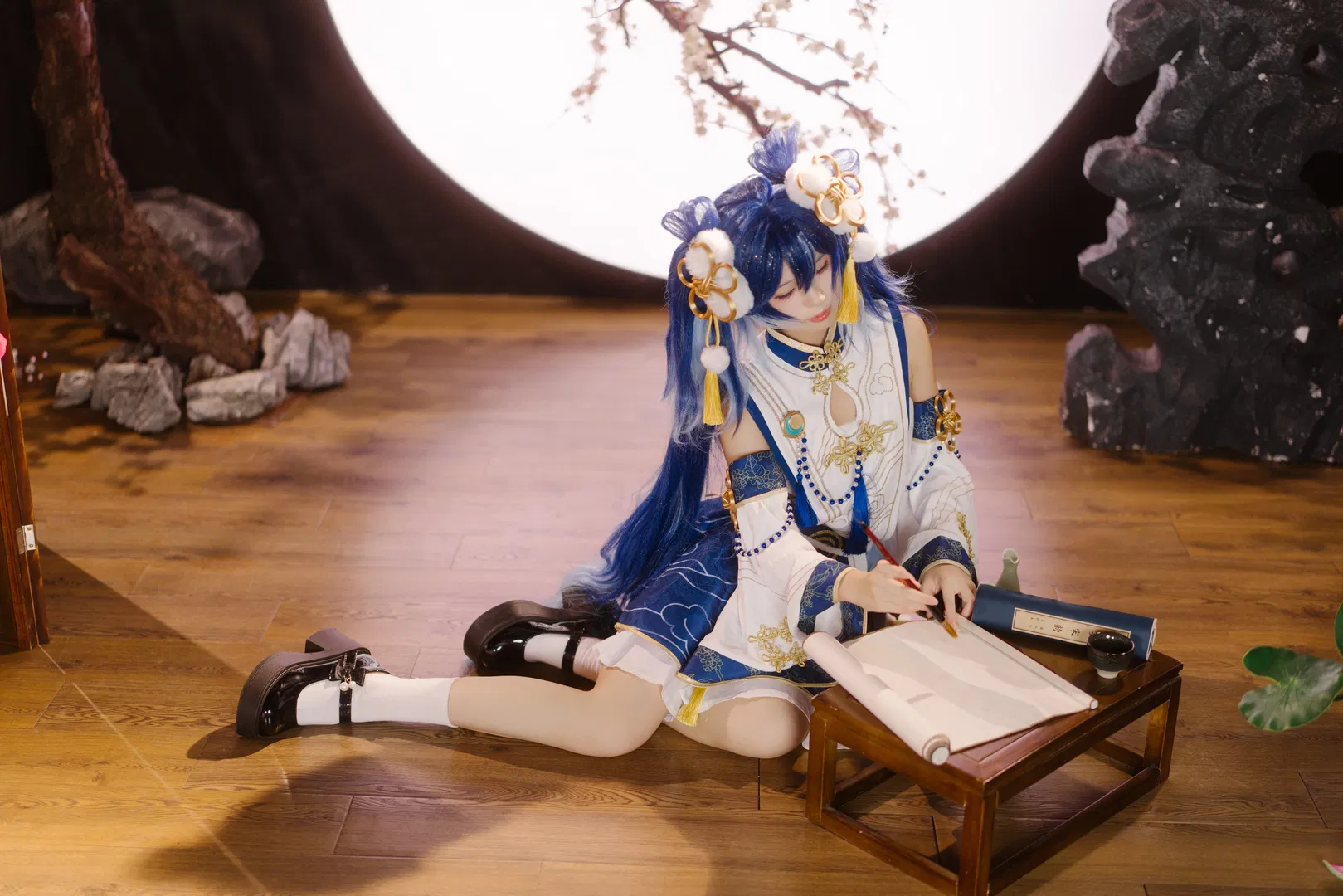 【尤诺cos】鸣潮尤诺稻香村满月场景拍摄分享 - 第 3 张