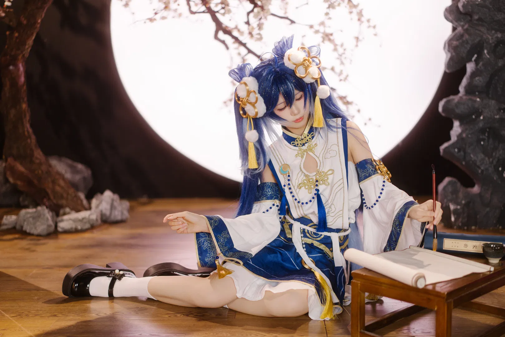 【尤诺cos】鸣潮尤诺稻香村满月场景拍摄分享 - 第 5 张