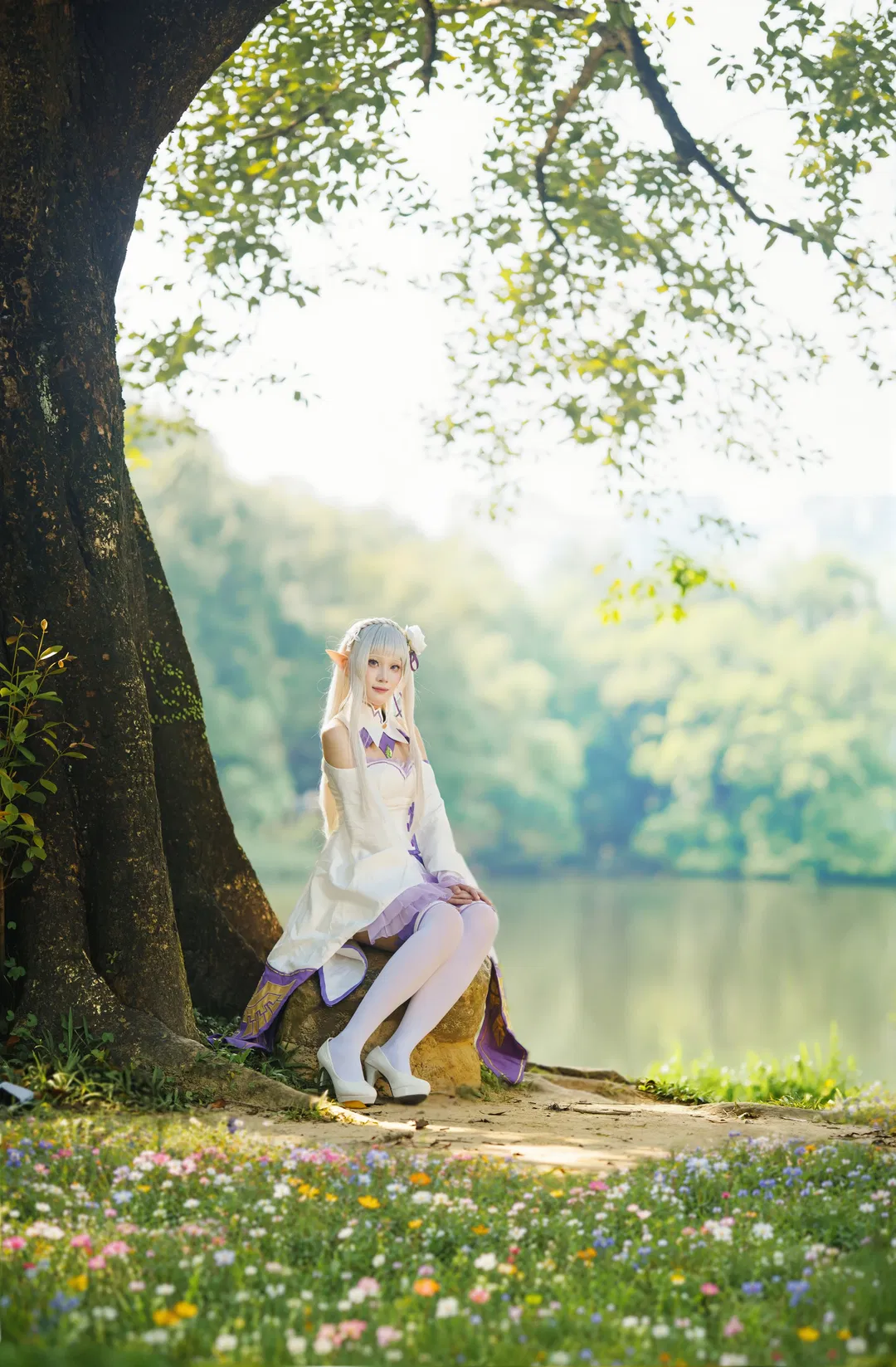 【爱蜜莉雅cos】Re:从零开始的异世界生活森林写真 - 第 3 张