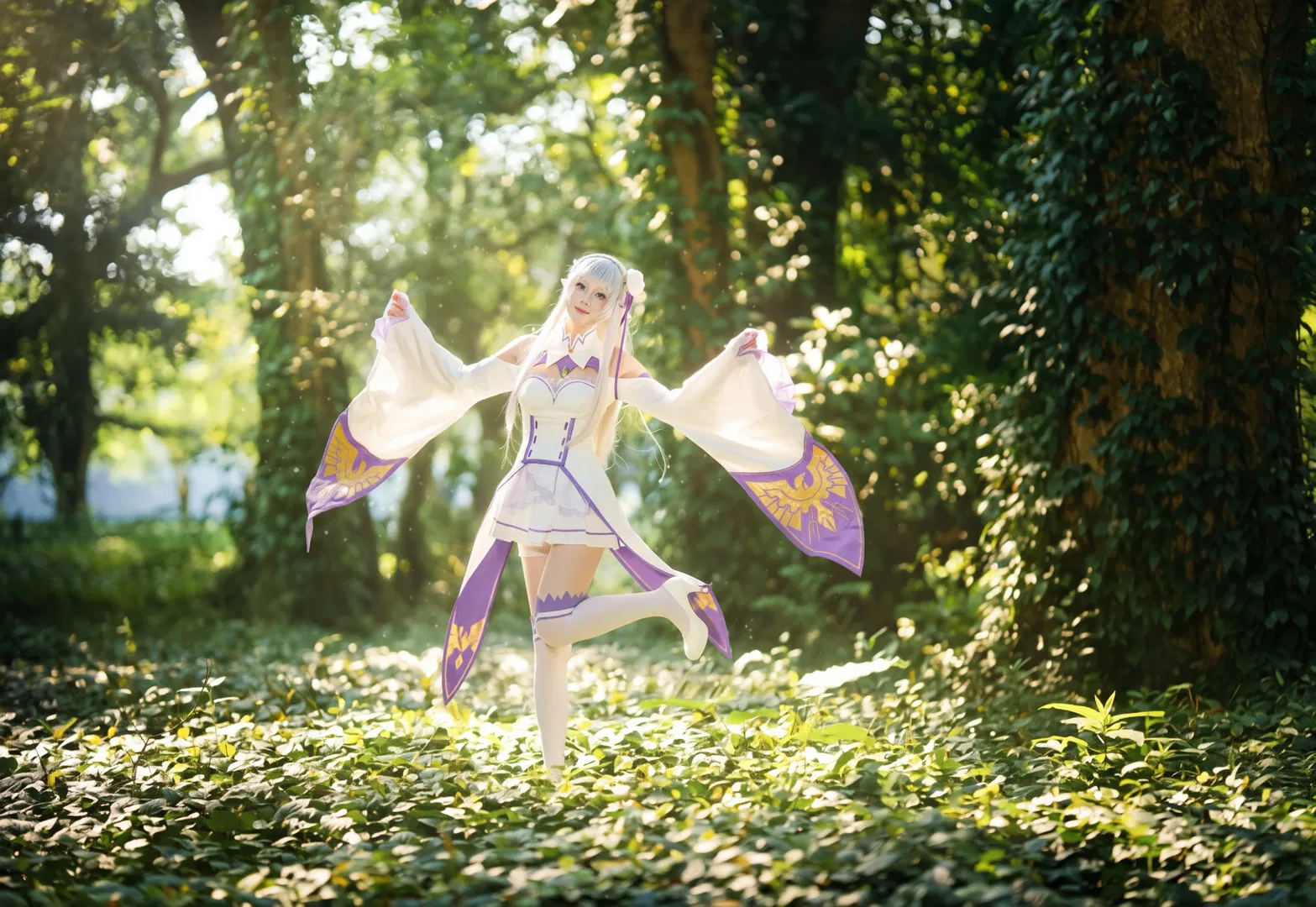 【爱蜜莉雅cos】Re:从零开始的异世界生活森林写真 - 第 7 张