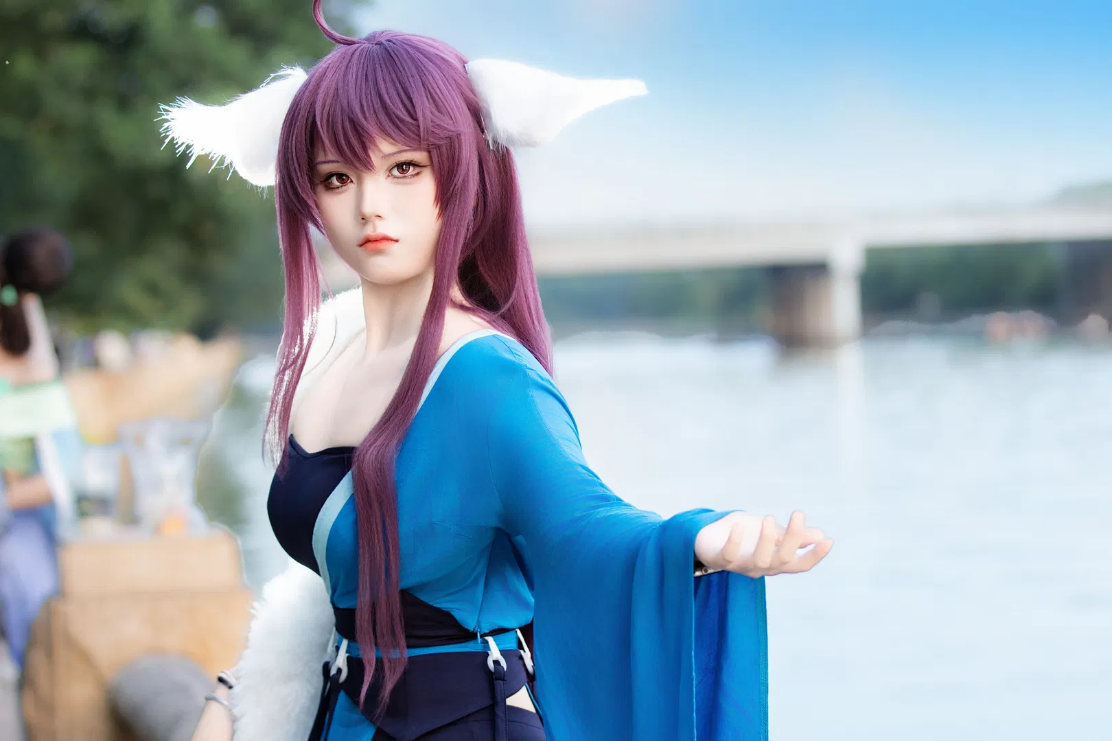 【塗山雅雅cos】狐妖小紅娘外景返圖，御姐與呆萌的雙重魅力 - 第 5 張