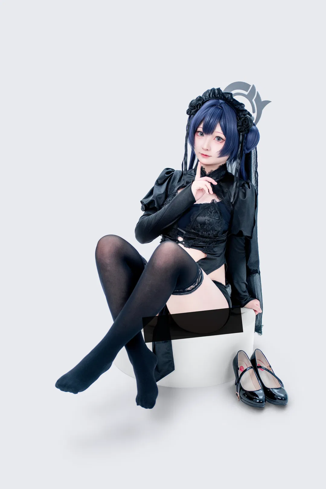 【妃咲cos】蔚蓝档案 暗黑哥特风新衣展示 - 第 2 张