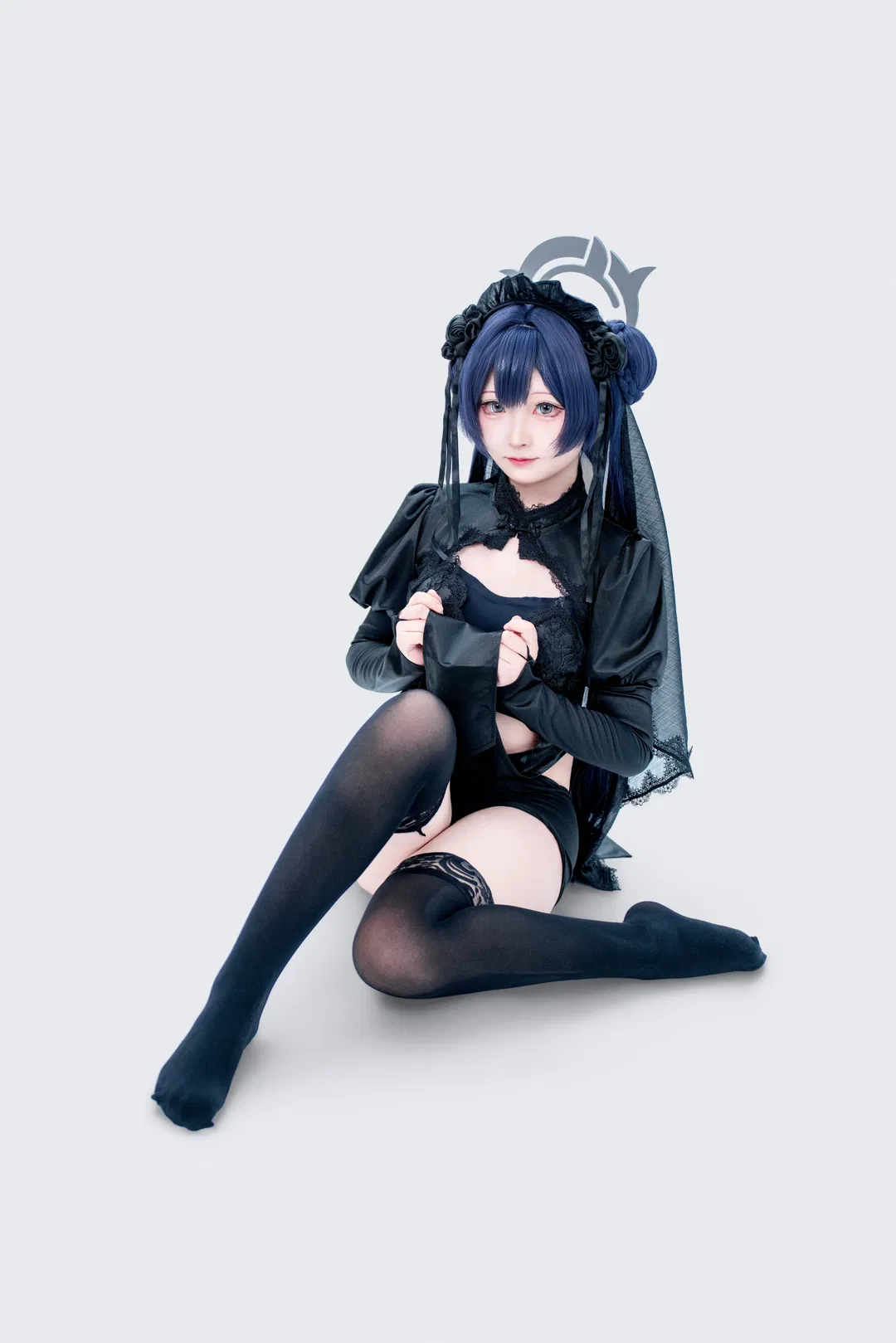 【妃咲cos】蔚蓝档案 暗黑哥特风新衣展示 - 第 3 张