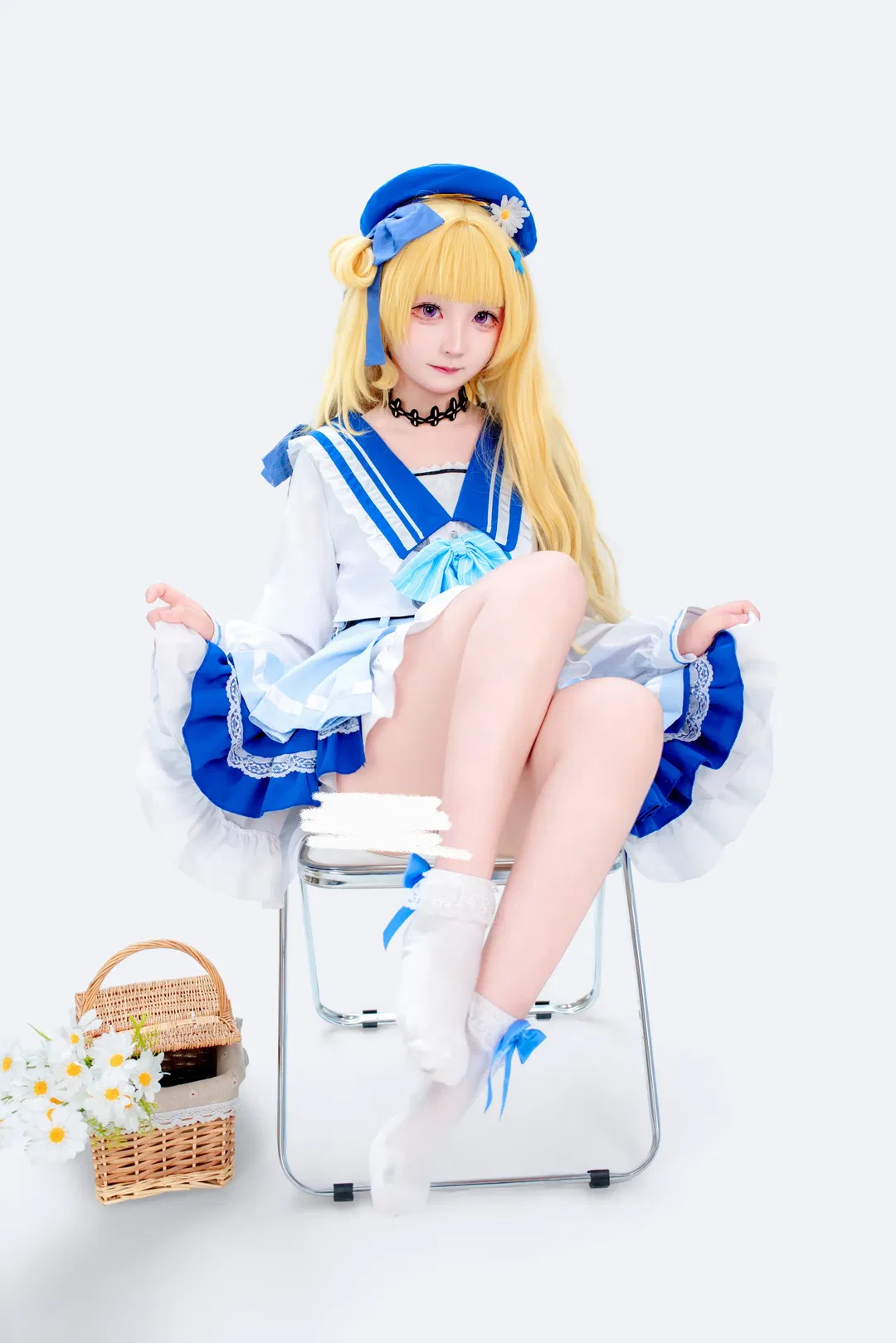 【菲比cos】鸣潮里的蓝色水手服太可爱了 - 第 2 张
