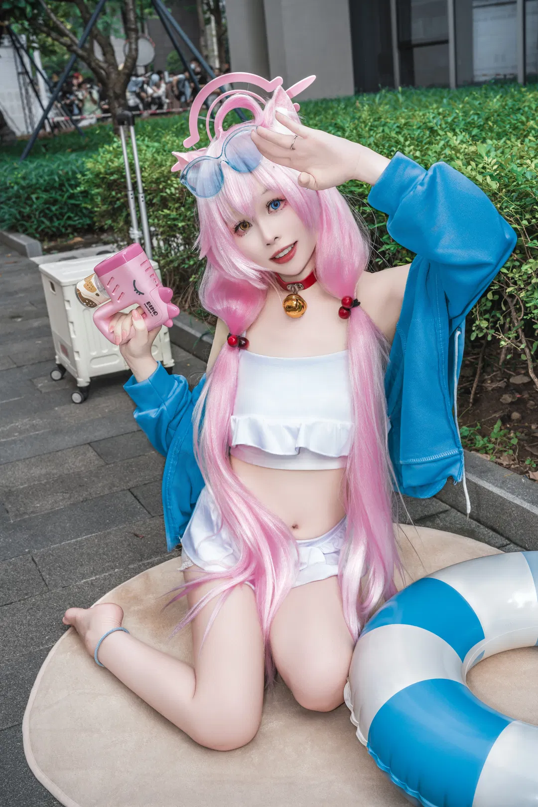 【小鳥遊星野cos】碧藍檔案夏日泳裝，來和我一起度假吧 - 第 1 張