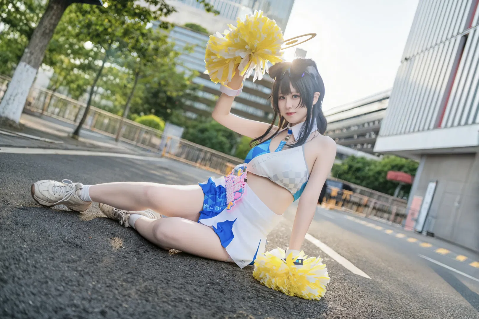 【猫冢响cos】碧蓝档案的啦啦队应援时间 - 第 2 张