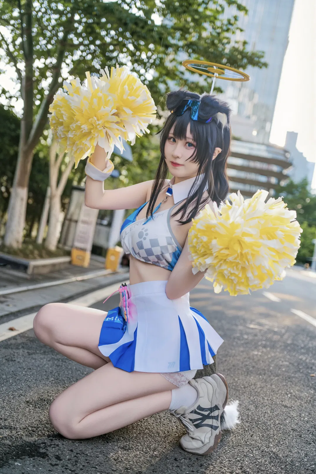 【猫冢响cos】碧蓝档案的啦啦队应援时间 - 第 3 张
