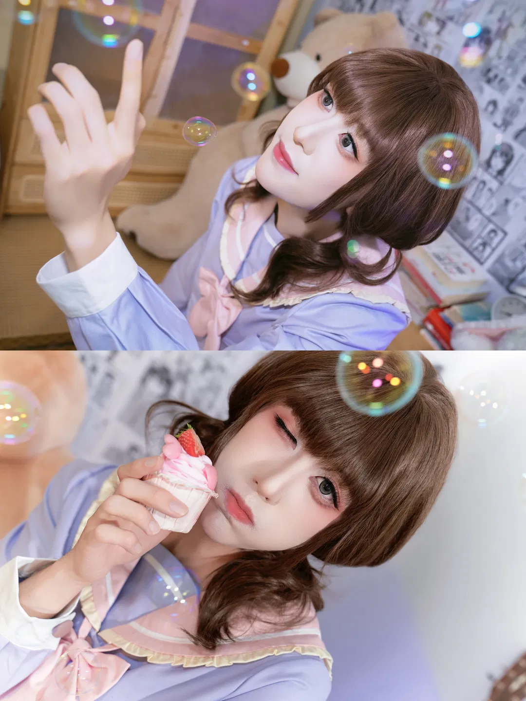男孩子的幼稚园JK写真 生日月的草莓蛋糕味 - 第 2 张