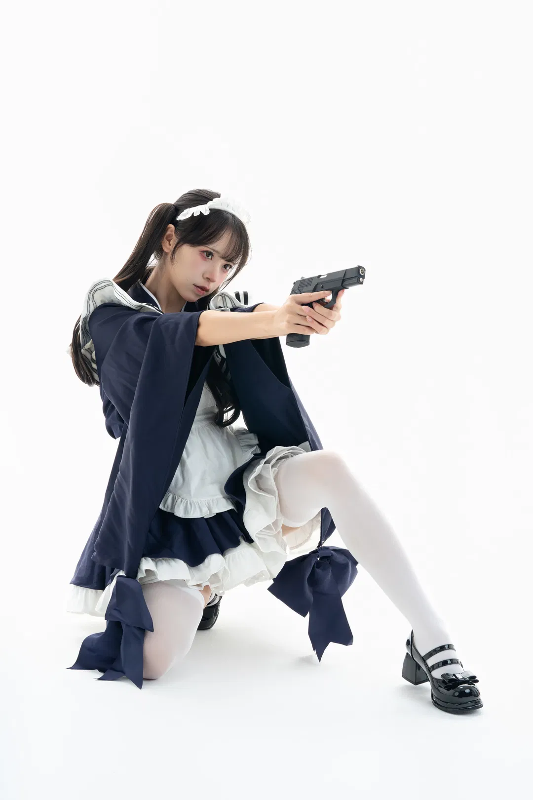 白棚和风武装女仆，动作参考与绘画素材拉满 - 第 2 张