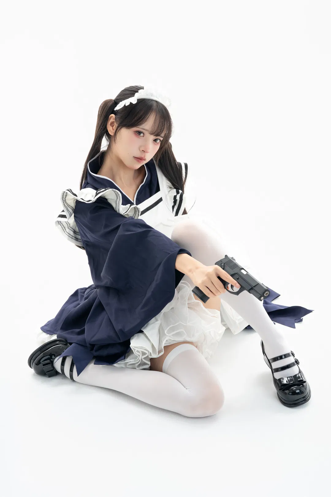 白棚和风武装女仆，动作参考与绘画素材拉满 - 第 4 张