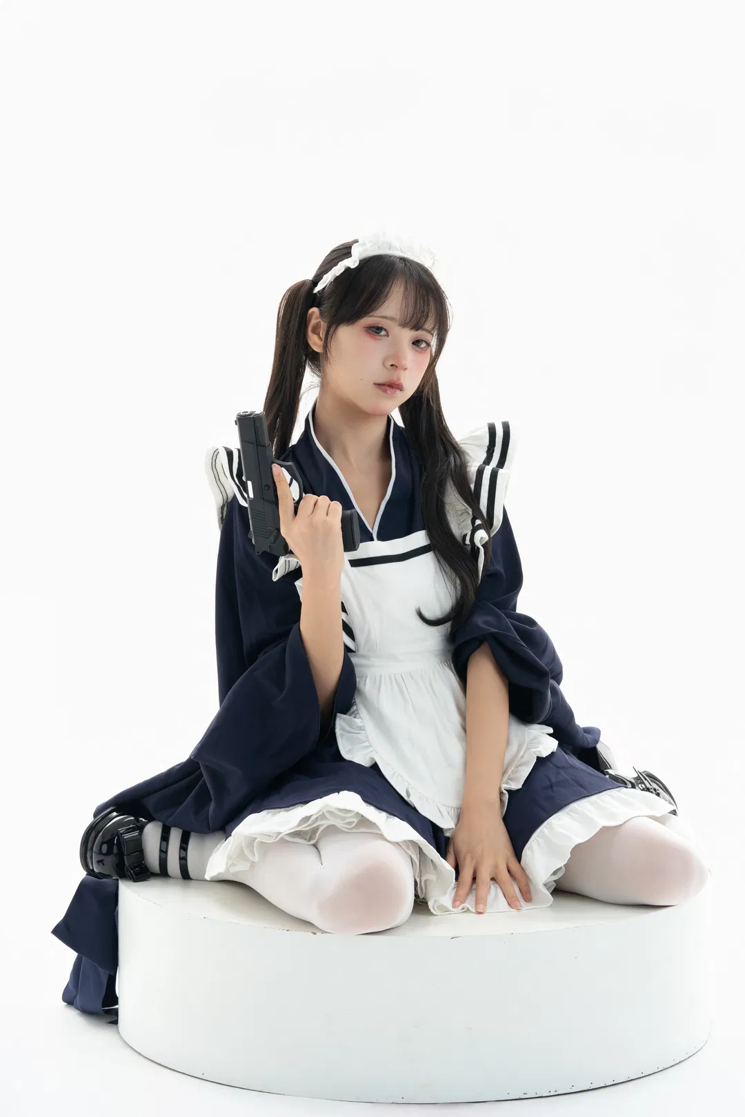 白棚和风武装女仆，动作参考与绘画素材拉满 - 第 5 张
