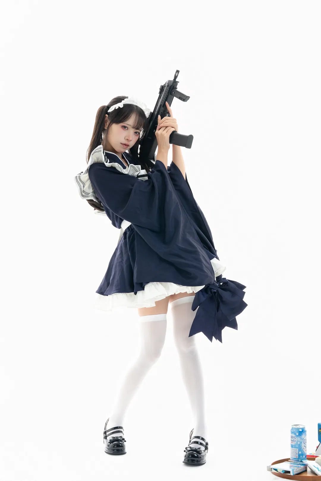 白棚和风武装女仆，动作参考与绘画素材拉满 - 第 8 张