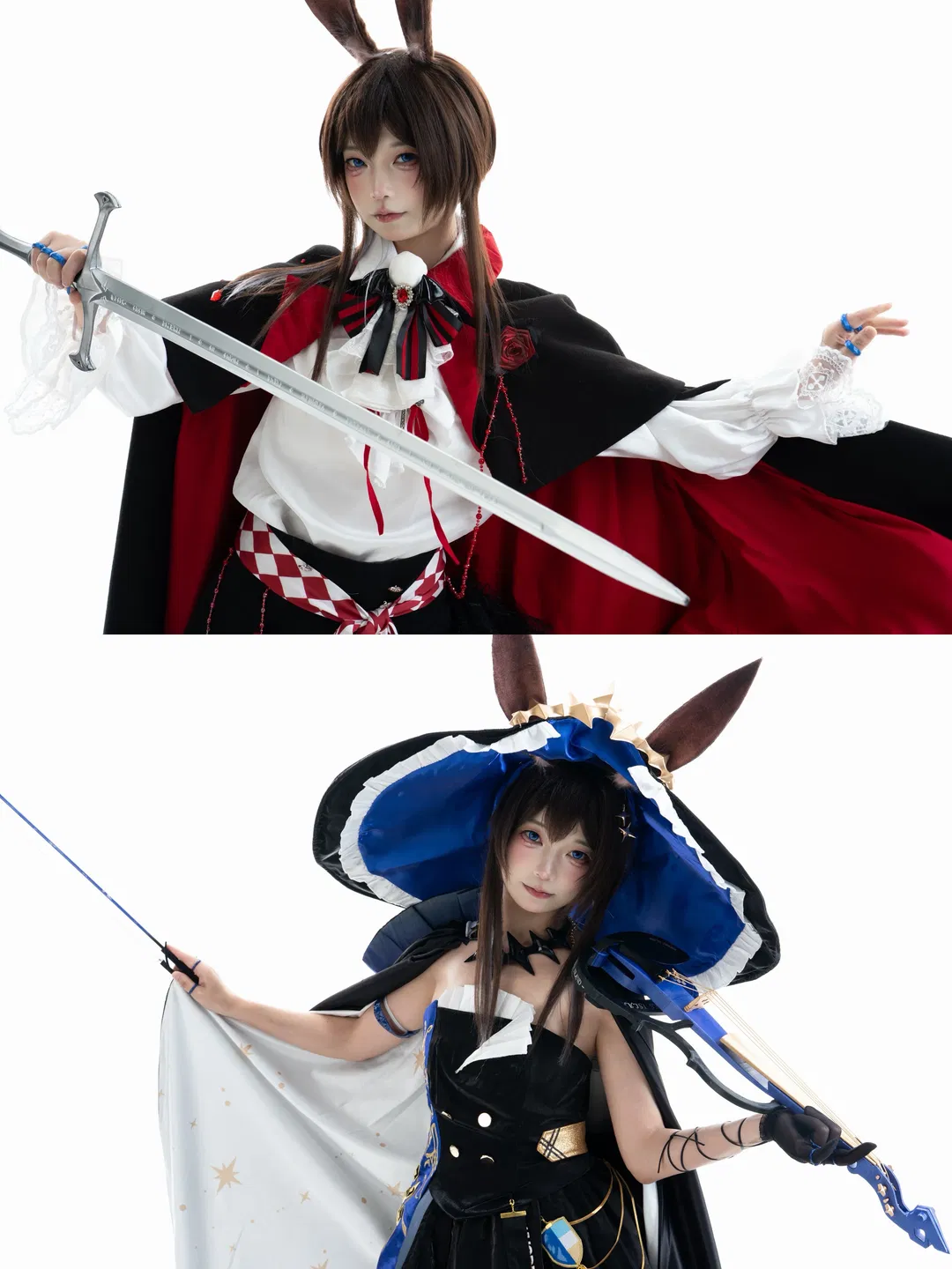 【阿米婭cos】明日方舟紅與藍雙造型的視覺碰撞 - 第 1 張