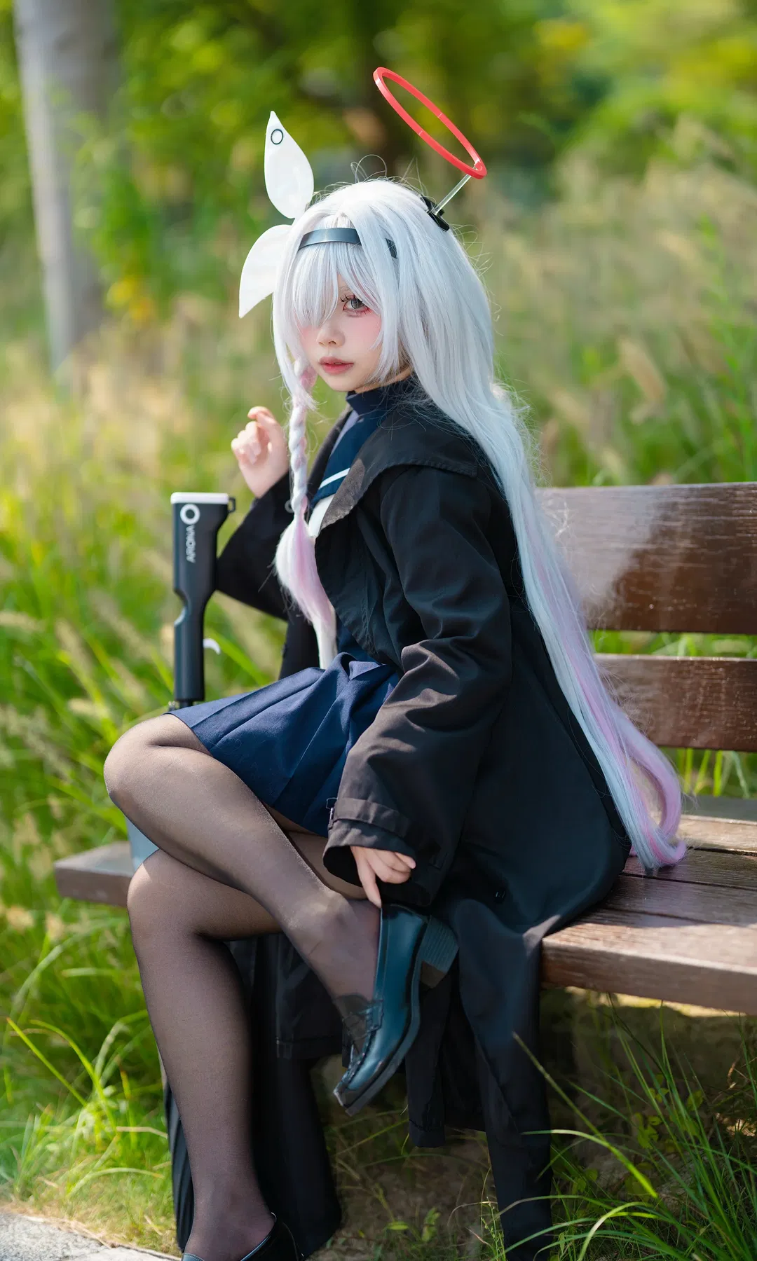 【普拉娜cos】碧蓝档案里的清冷白毛特工 - 第 1 张