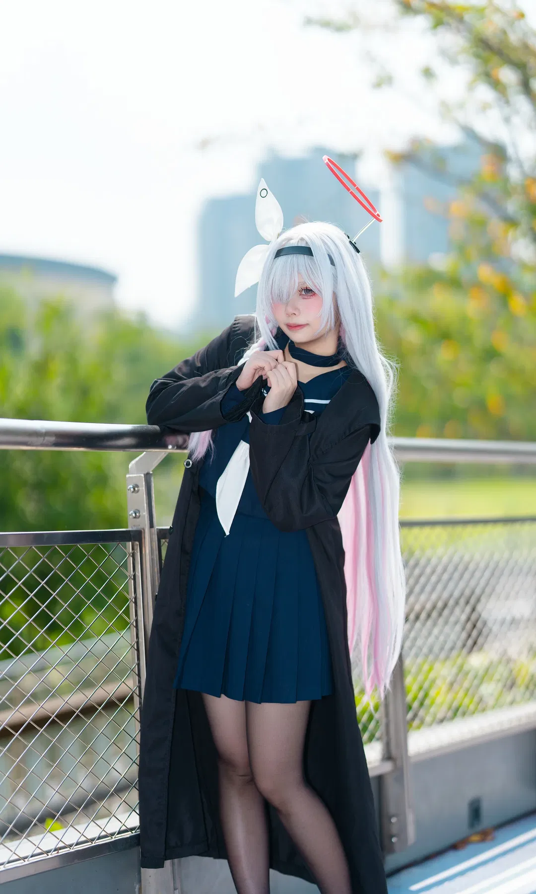 【普拉娜cos】碧蓝档案里的清冷白毛特工 - 第 3 张