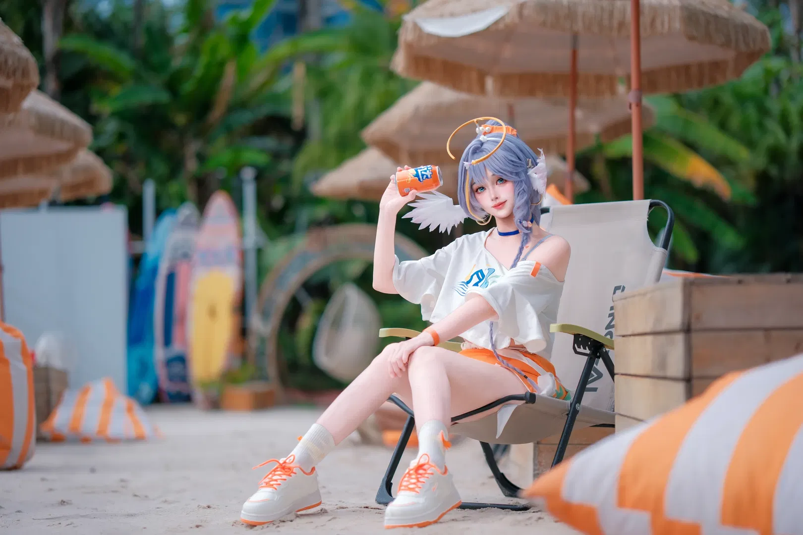 【知更鸟cos】崩坏星穹铁道夏日海滩的芬达时光 - 第 2 张