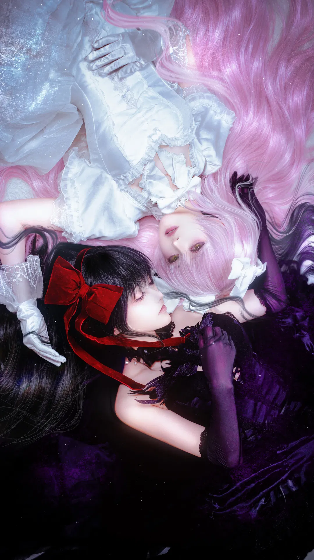 【鹿目圆cos】魔法少女小圆的暗夜双生，黑白交织的宿命感 - 第 2 张