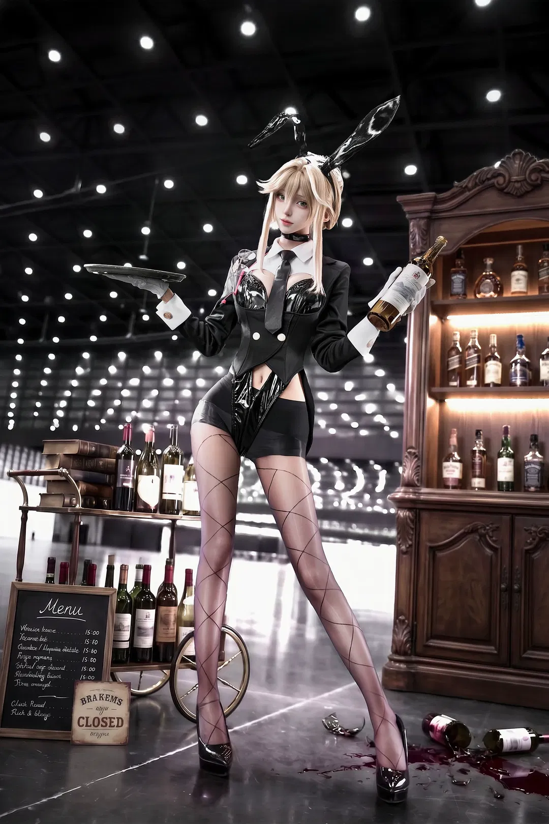 【爱德cos】胜利女神妮姬酒吧兔女郎时刻 - 第 3 张
