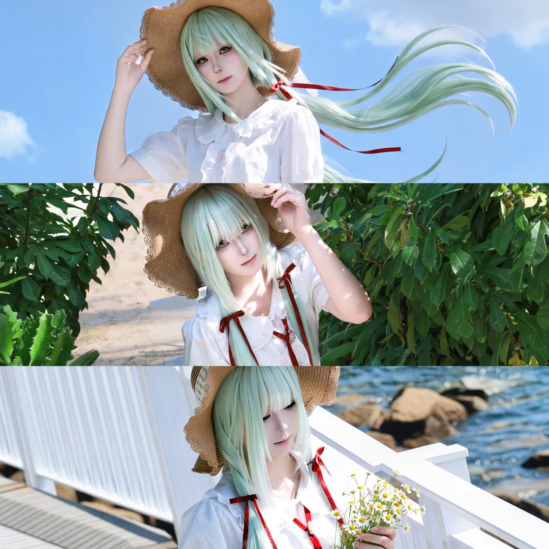 【若葉睦cos】海風與夏日白裙的碰撞 - 第 1 張