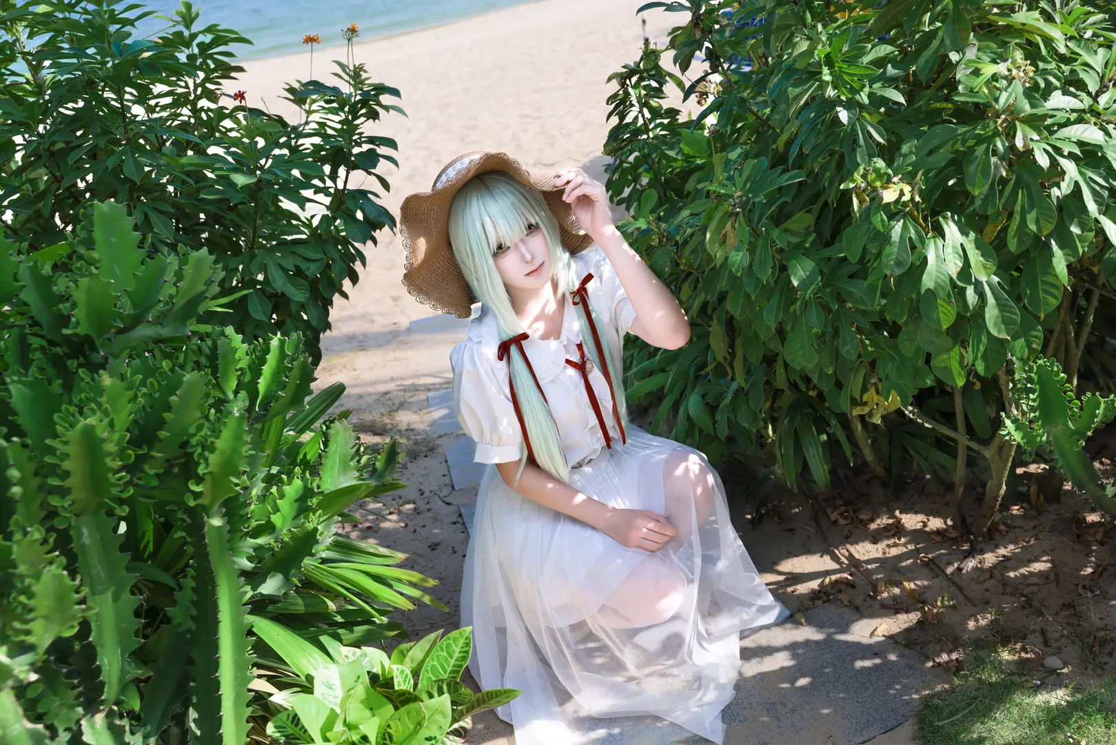 【若葉睦cos】海風與夏日白裙的碰撞 - 第 2 張