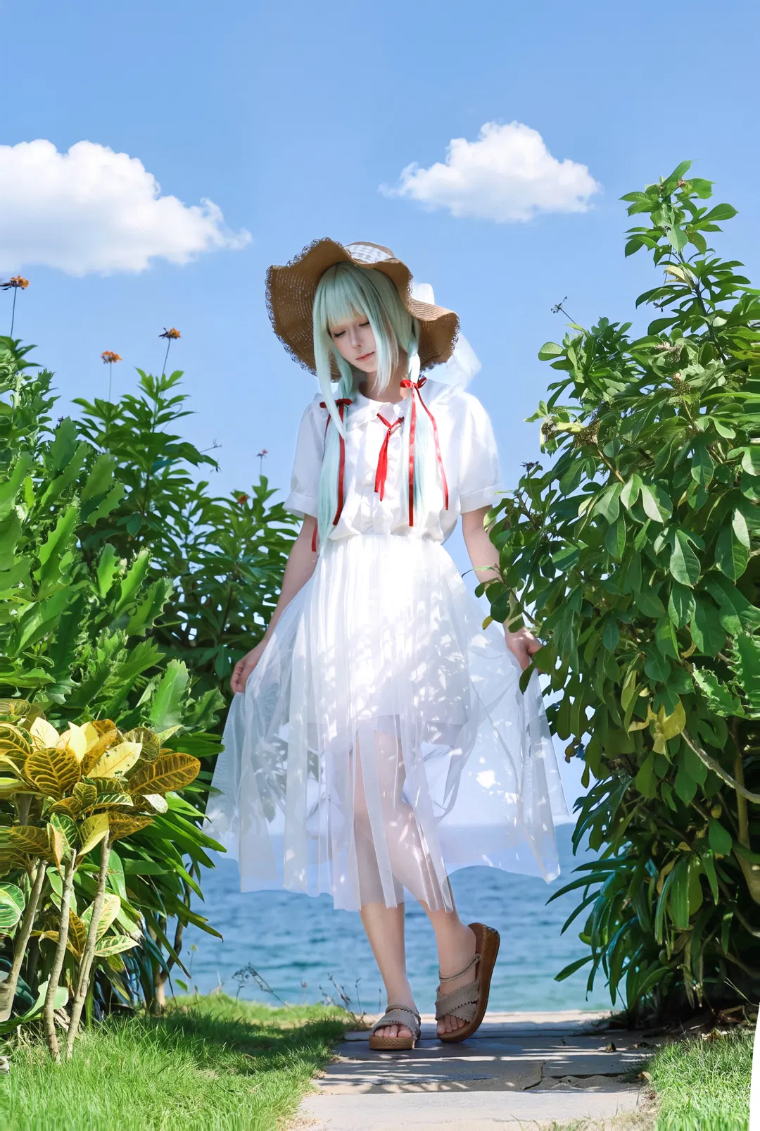 【若葉睦cos】海風與夏日白裙的碰撞 - 第 3 張