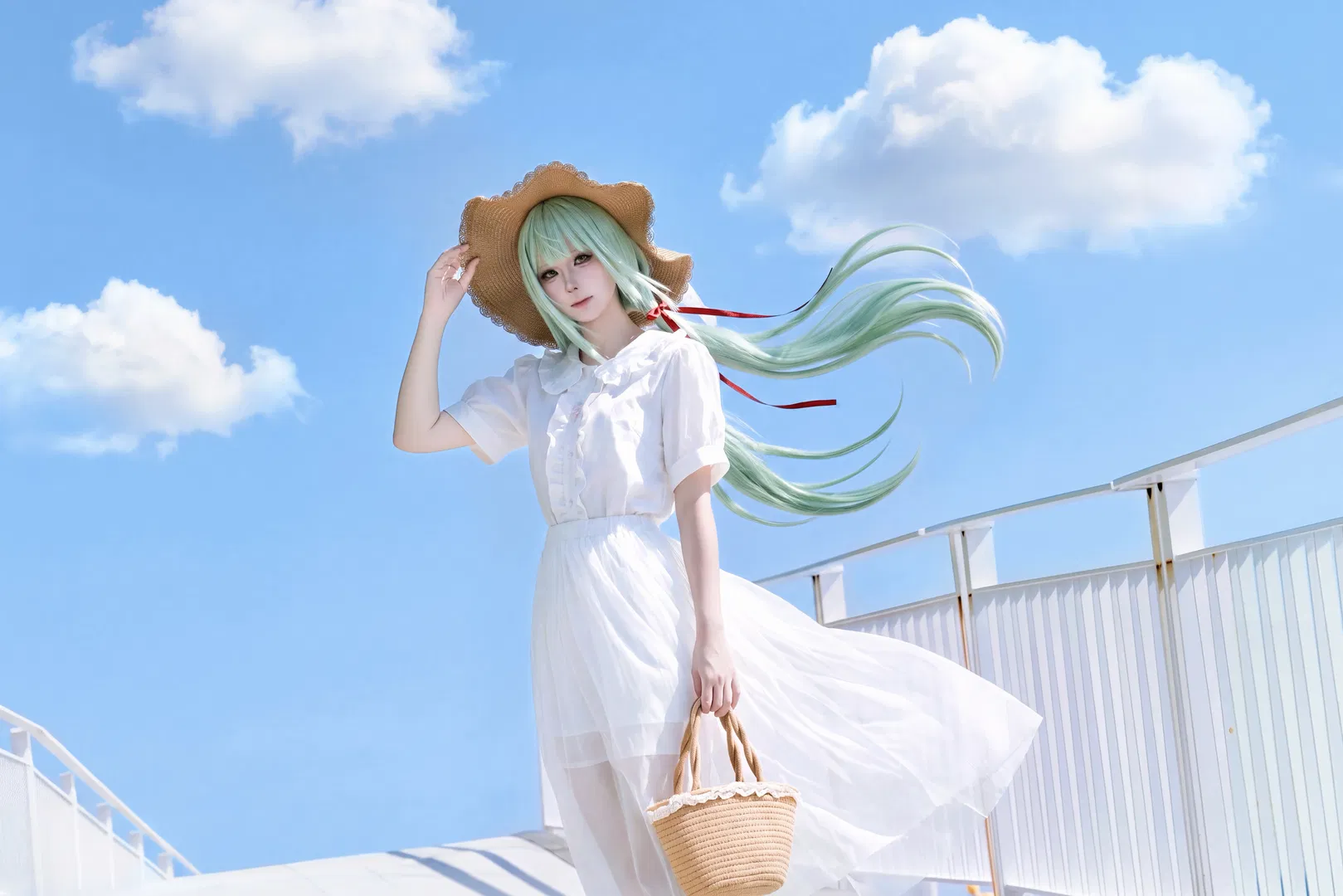 【若葉睦cos】海風與夏日白裙的碰撞 - 第 4 張