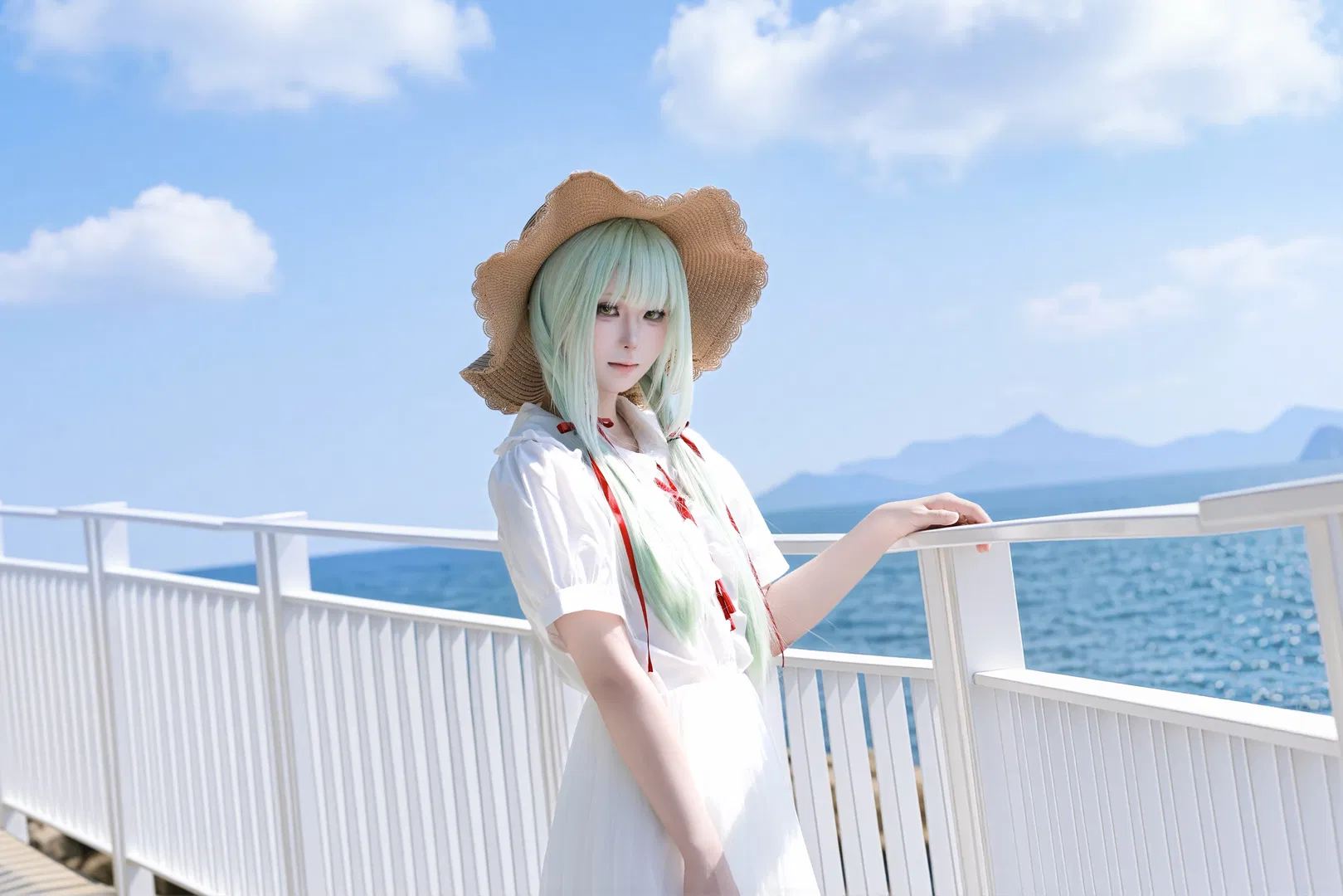 【若葉睦cos】海風與夏日白裙的碰撞 - 第 6 張
