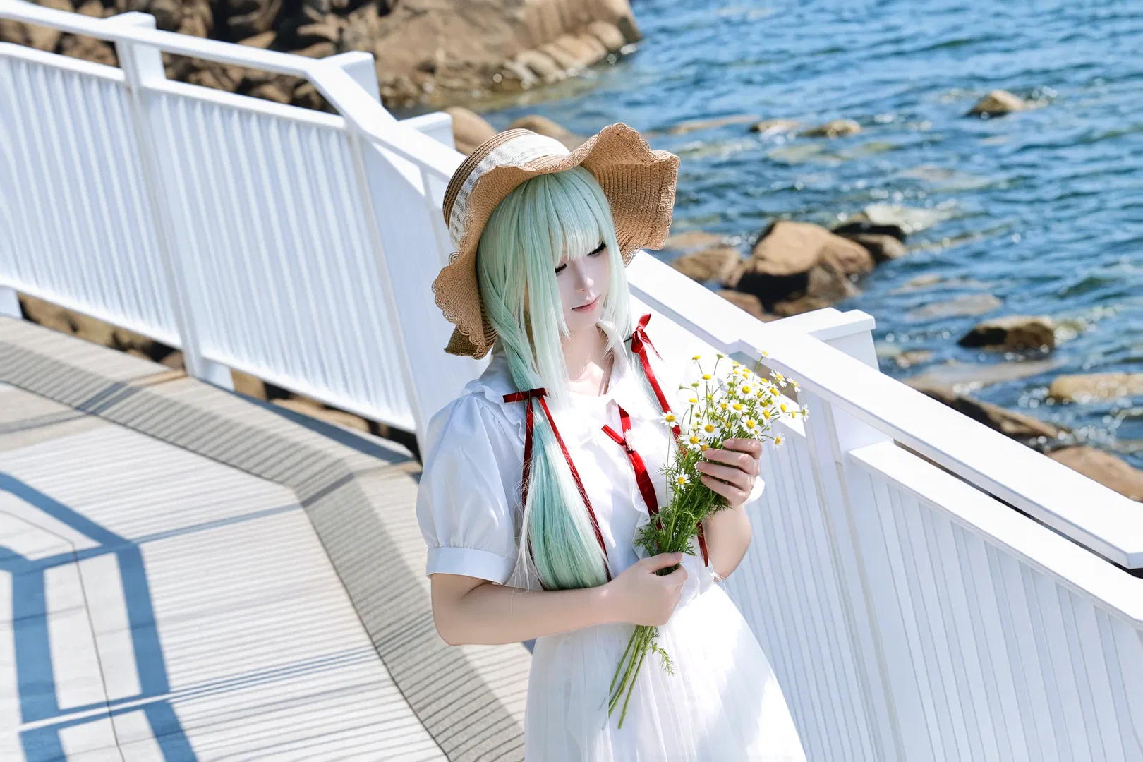 【若葉睦cos】海風與夏日白裙的碰撞 - 第 7 張