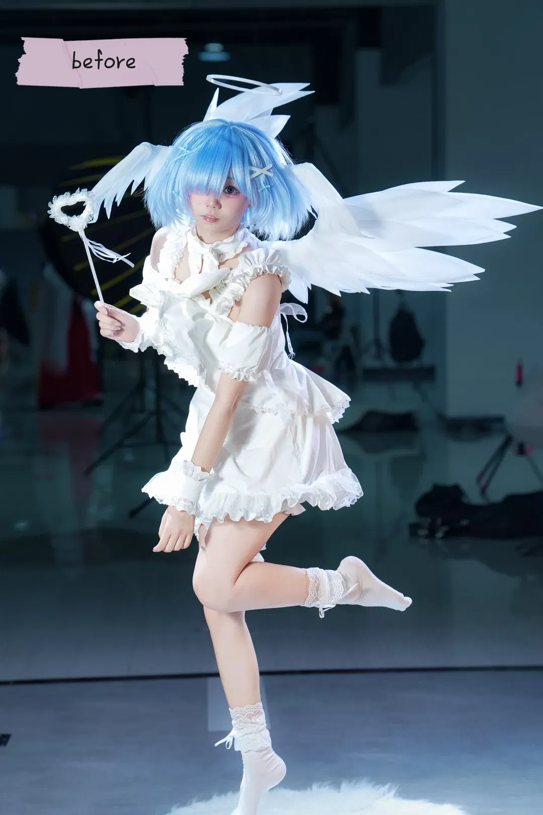 【雷姆cos】【塗山蘇蘇cos】舊照新修，從月光教堂到海邊車站 - 第 2 張