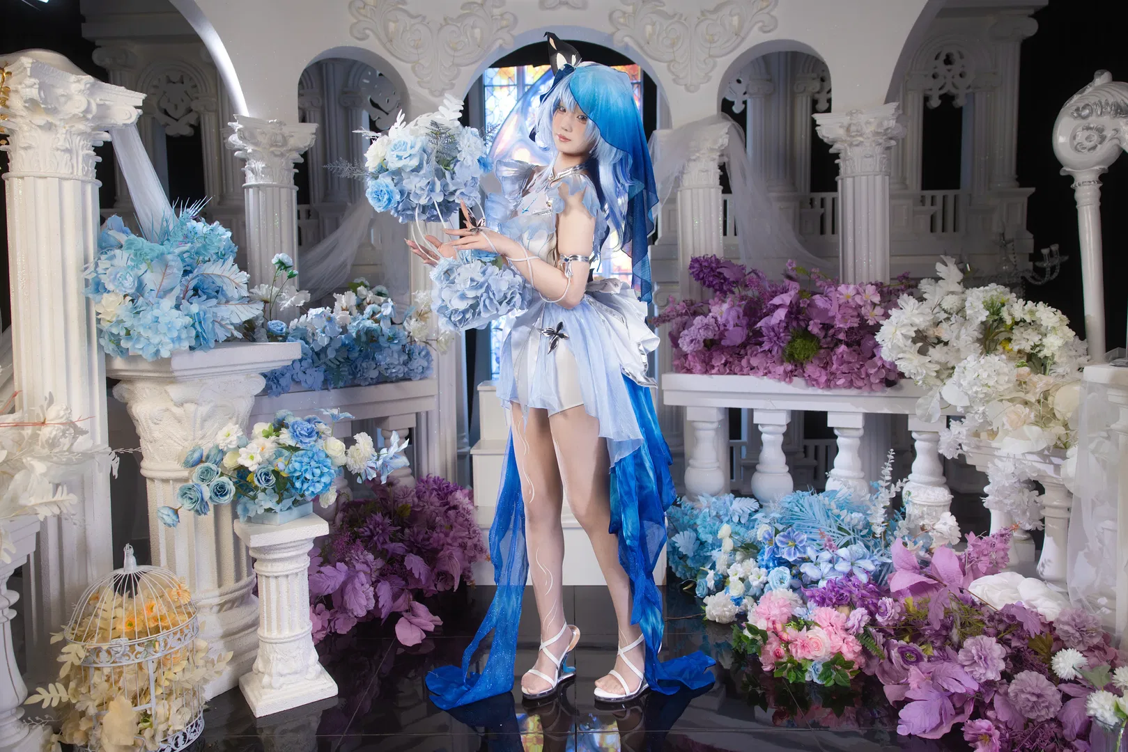 【守岸人cos】鸣潮清冷感拉满的蓝色幻梦 - 第 2 张