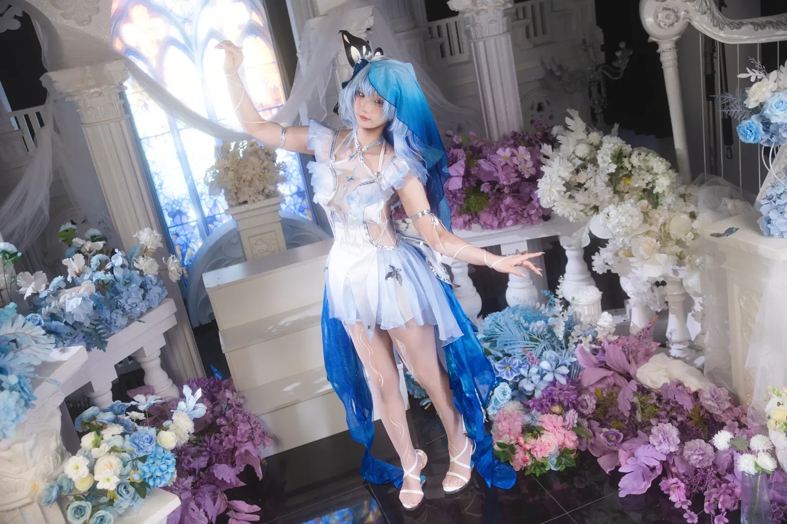 【守岸人cos】鸣潮清冷感拉满的蓝色幻梦 - 第 4 张