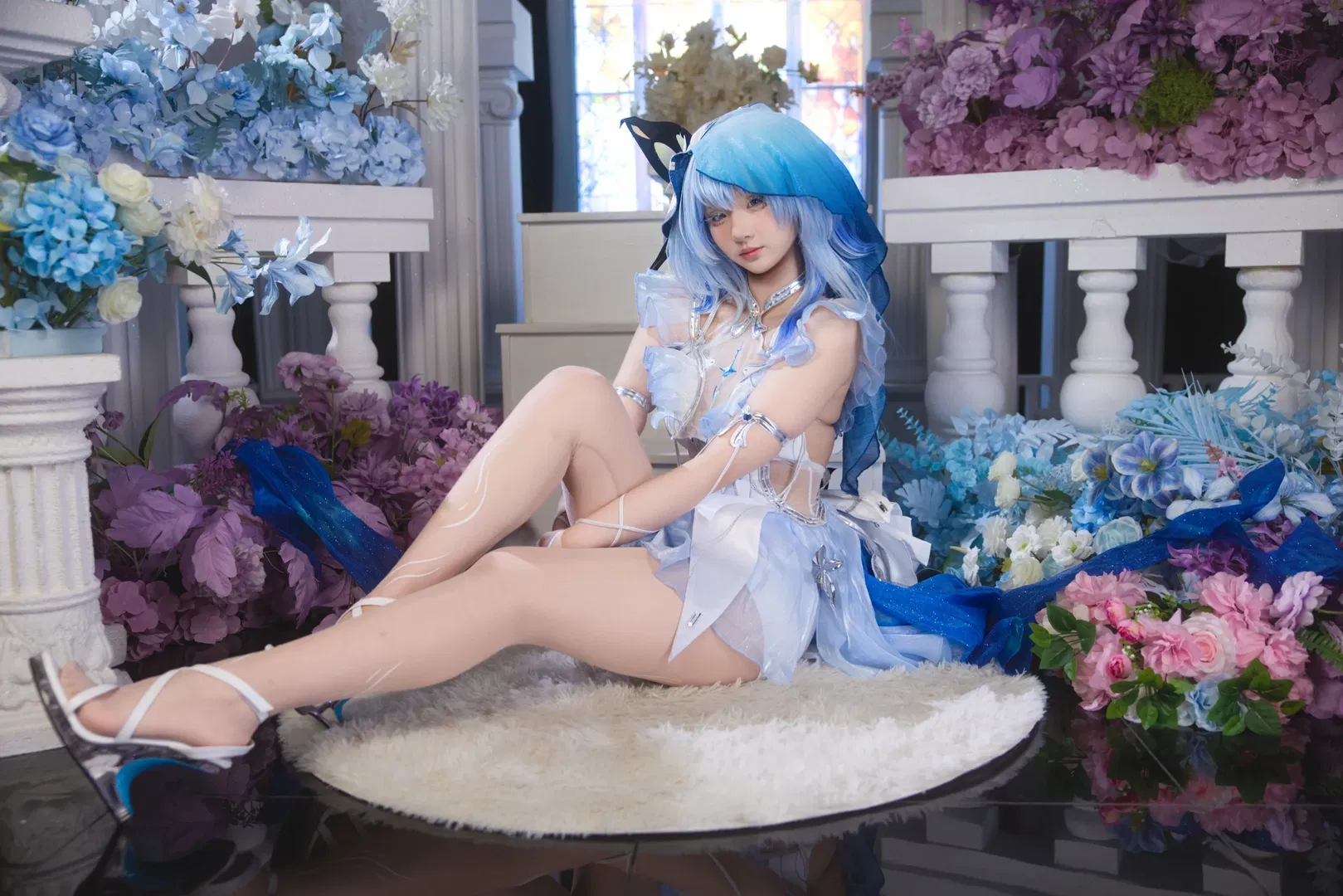 【守岸人cos】鸣潮清冷感拉满的蓝色幻梦 - 第 6 张