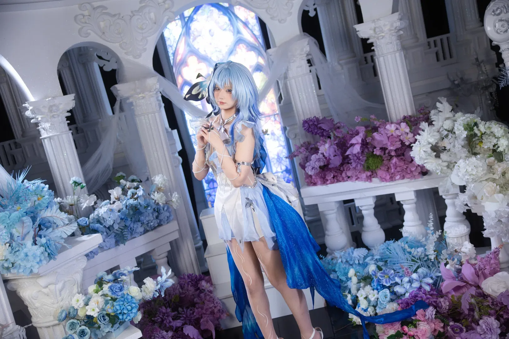 【守岸人cos】鸣潮清冷感拉满的蓝色幻梦 - 第 8 张