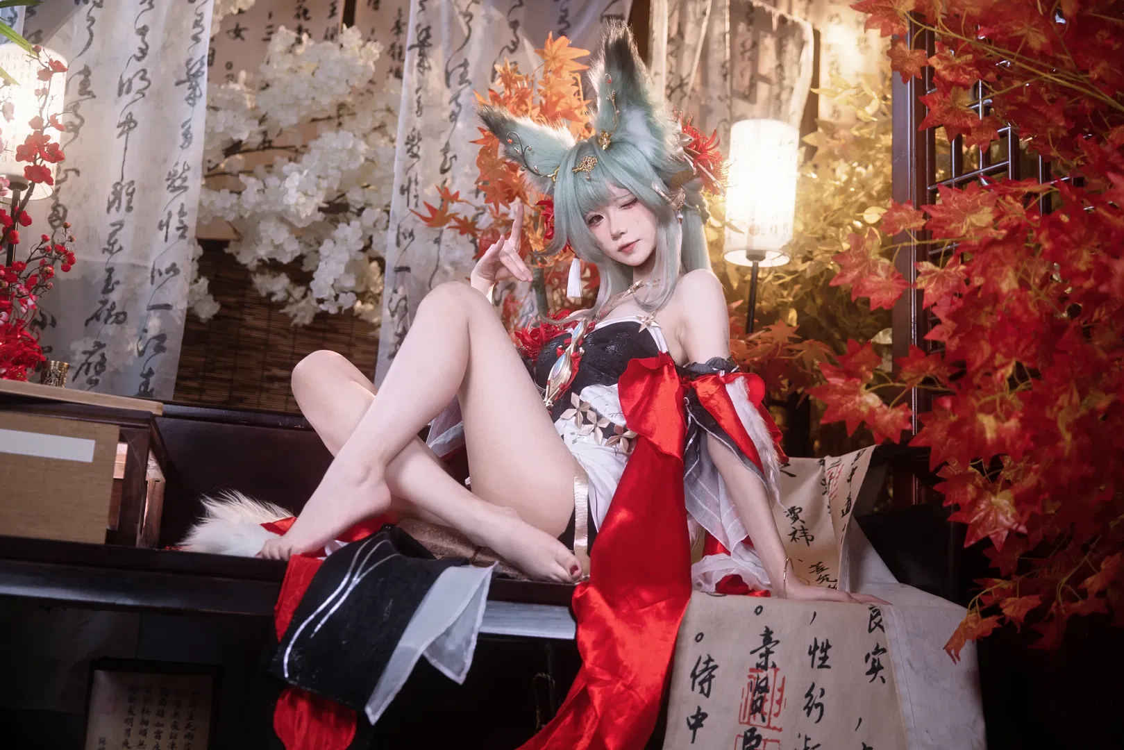 【弗洛洛cos】鸣潮心月狐形态的视觉呈现 - 第 9 张