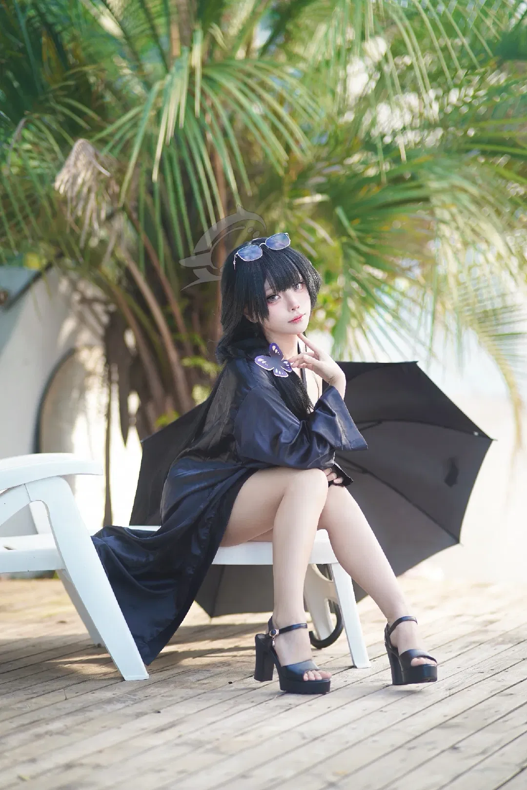 【龍華妃咲cos】蔚藍檔案的海邊假日泳裝 - 第 2 張