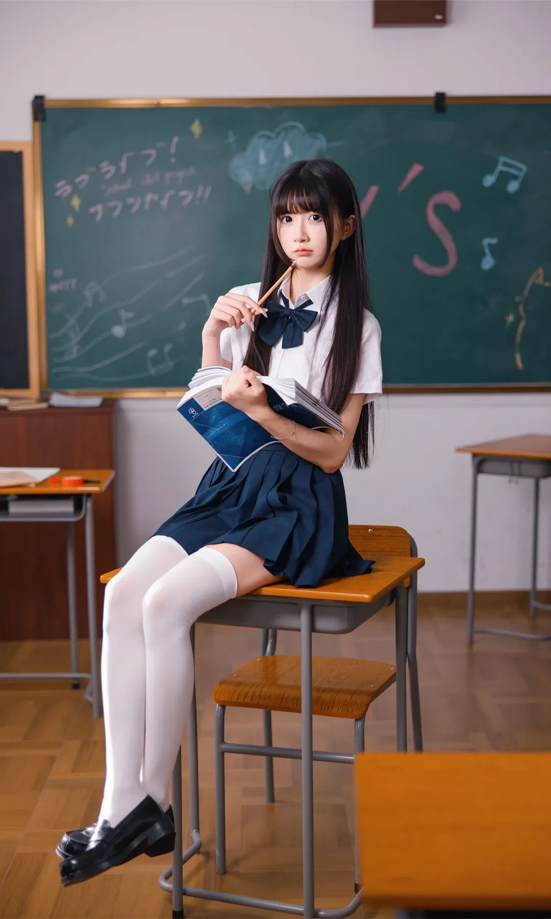 重回校园时代 教室里的JK制服少女 - 第 5 张