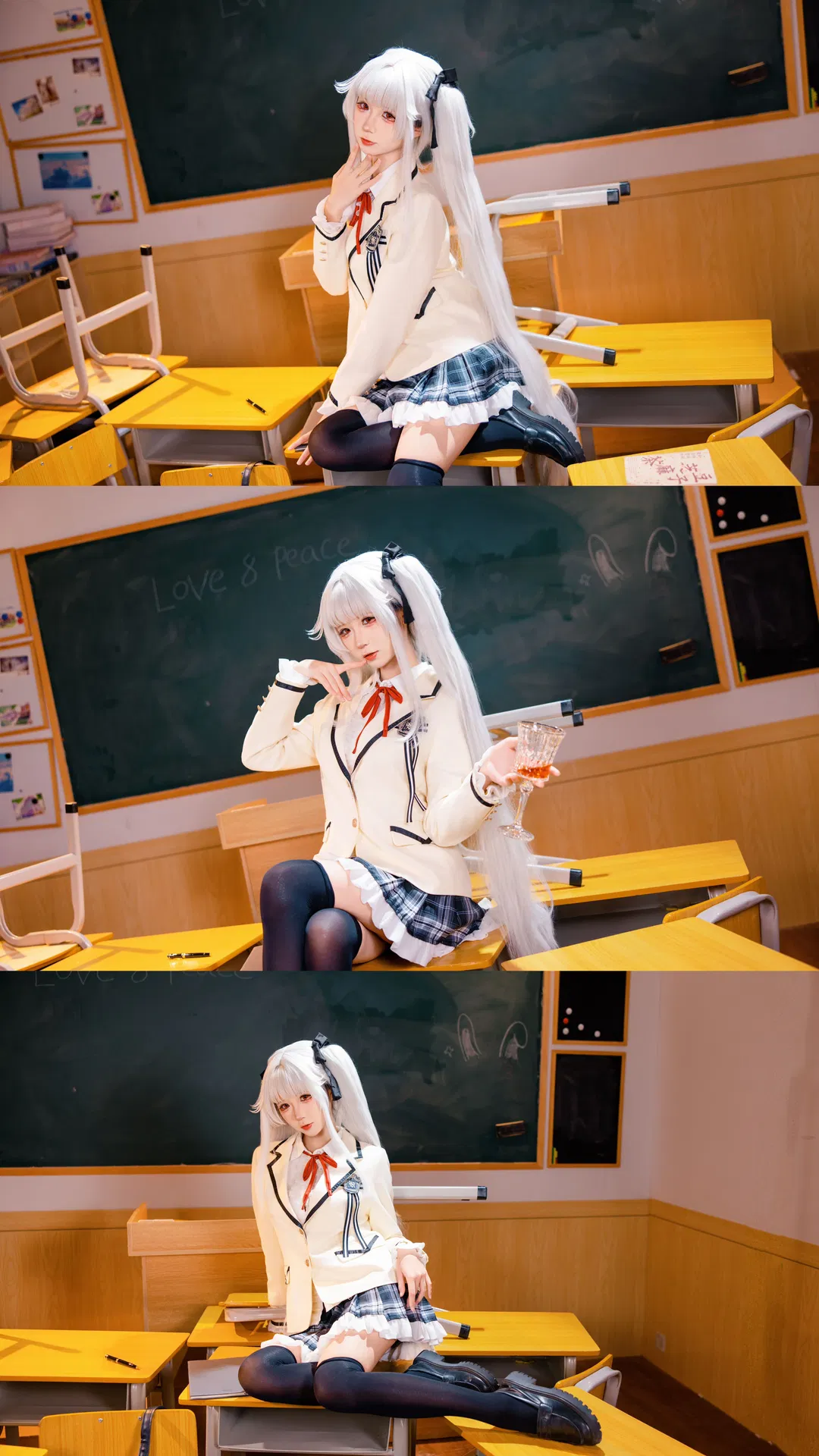 【篝之雾枝cos】美少女万华镜 教室里的校服时光 - 第 6 张