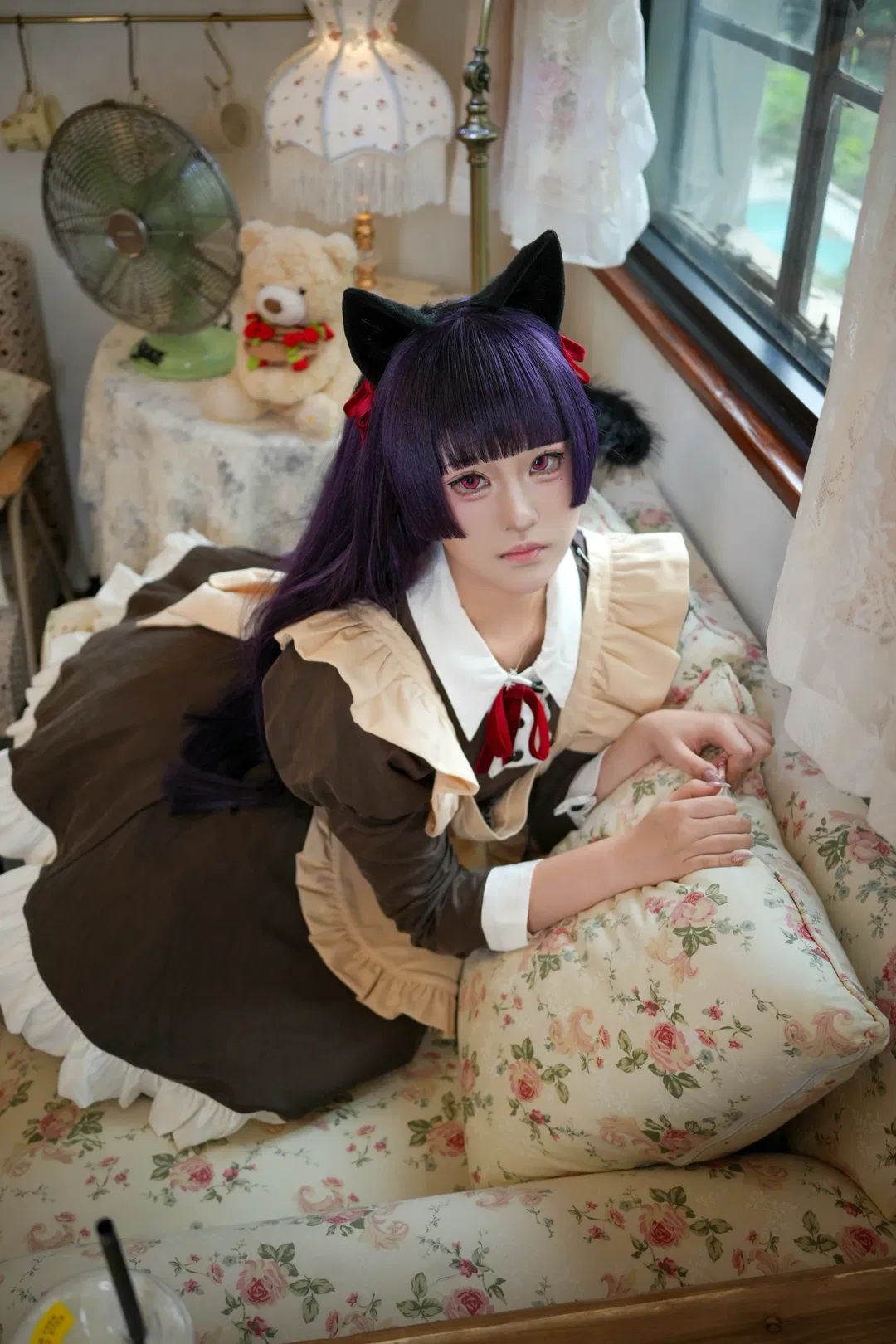 【五更琉璃cos】俺妹的猫耳女仆装扮分享 - 第 1 张