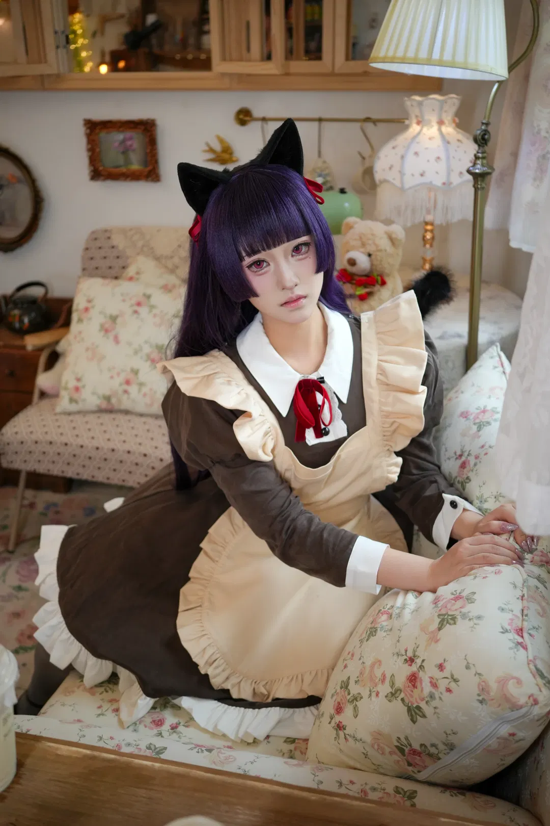 【五更琉璃cos】俺妹的猫耳女仆装扮分享 - 第 2 张