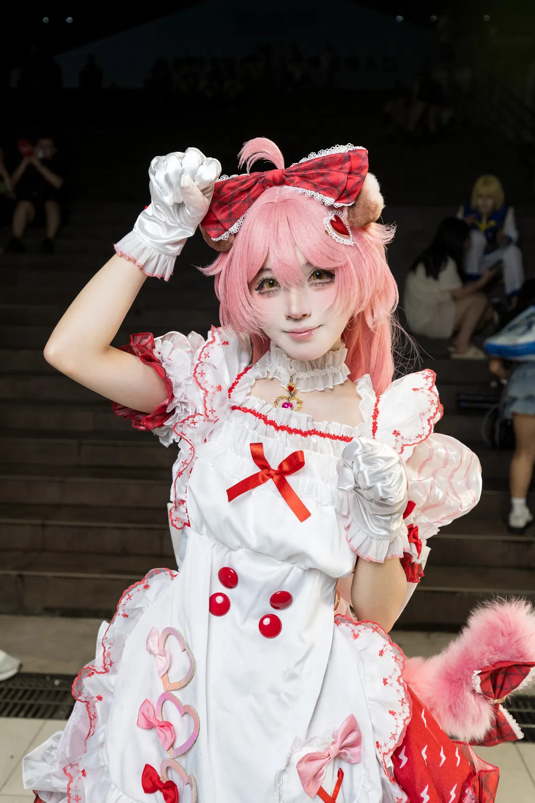 【澄闪cos】明日方舟超可爱的粉发小猫日常 - 第 4 张