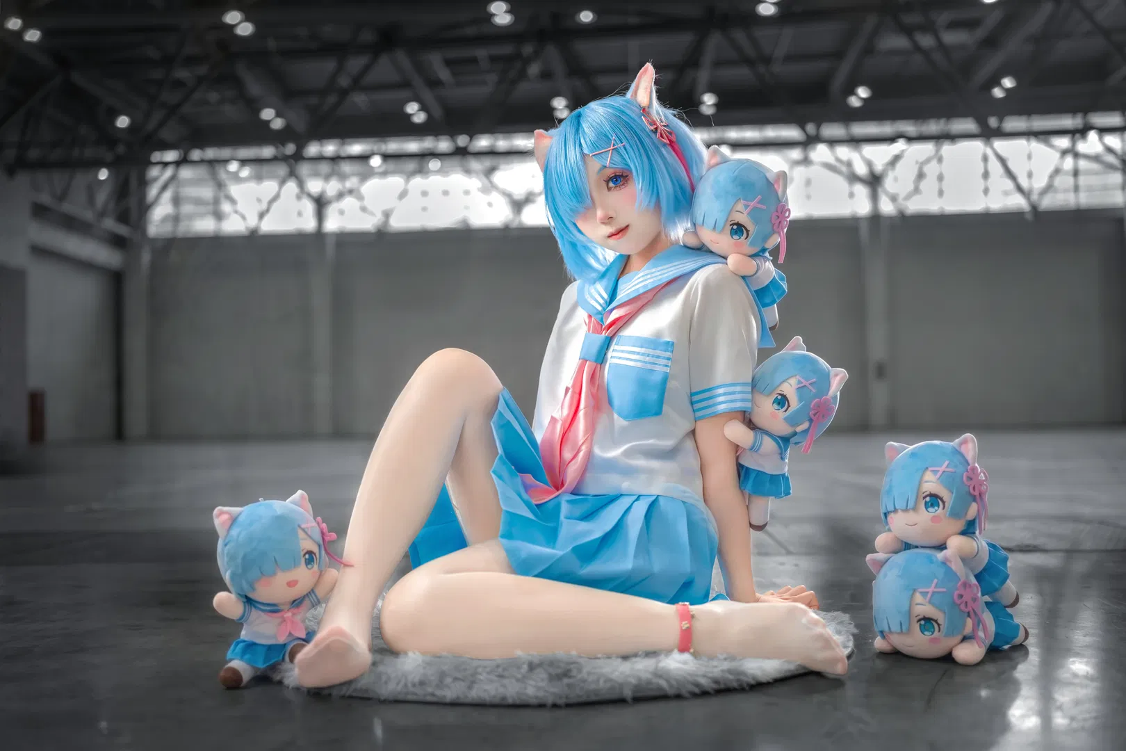 【蕾姆cos】从零开始的异世界生活，猫耳水手服心动满分 - 第 3 张