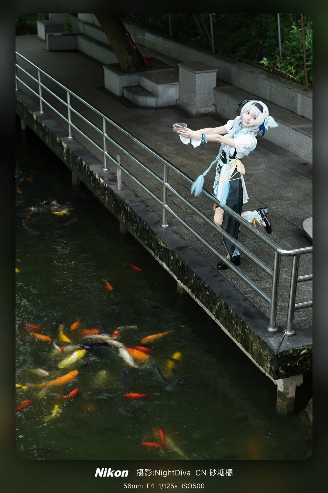 【流萤cos】中山公园的锦鲤与中华娘流萤的奇妙相遇 - 第 2 张
