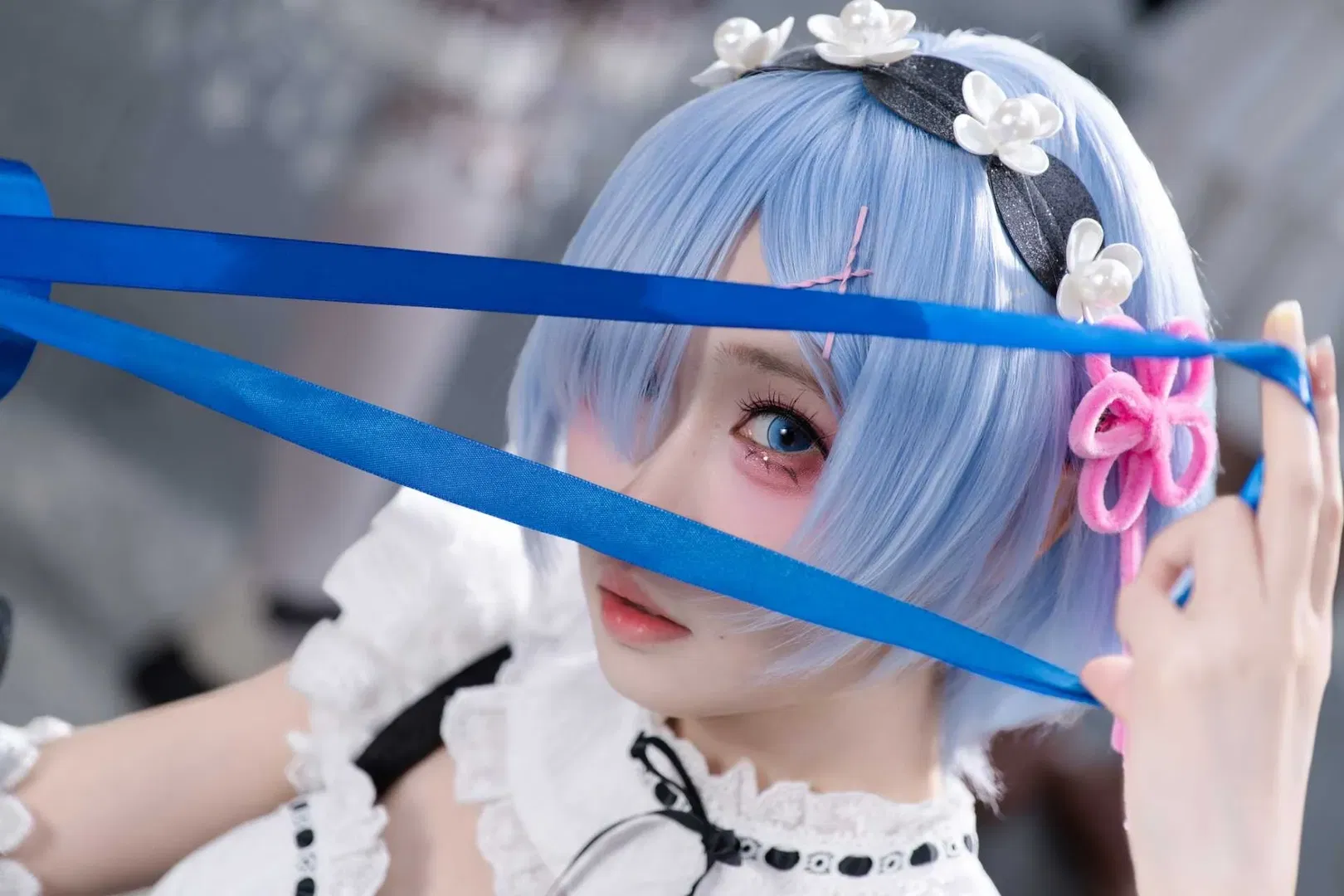【蕾姆cos】CICF漫展上的黑白女仆装存档 - 第 4 张