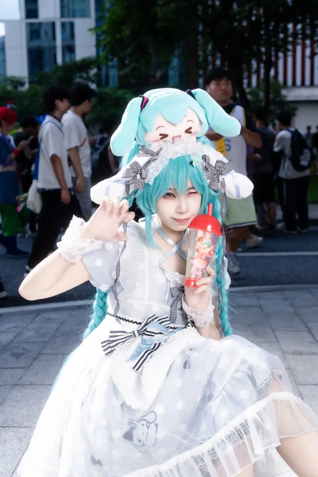 【初音未来cos】初音大耳狗联动，挑战有生之年系列 - 第 1 张
