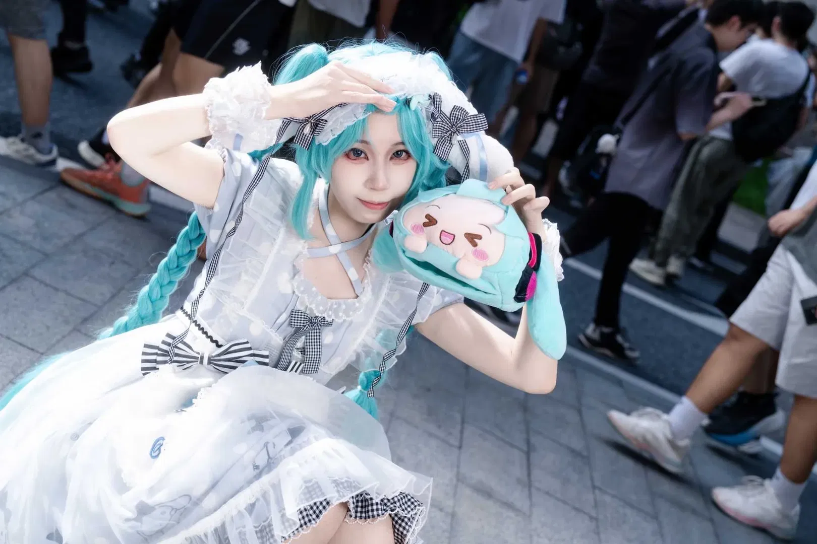 【初音未来cos】初音大耳狗联动，挑战有生之年系列 - 第 3 张