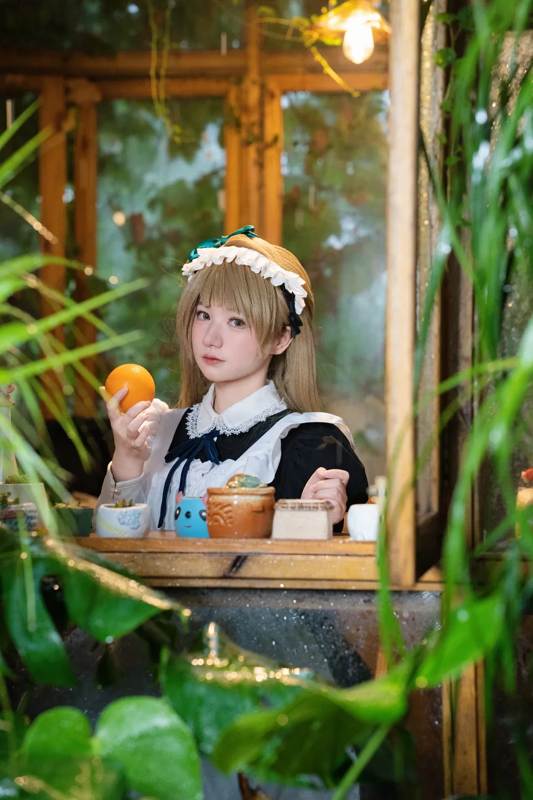 【南小鳥cos】lovelive女僕溫室寫真 - 第 1 張