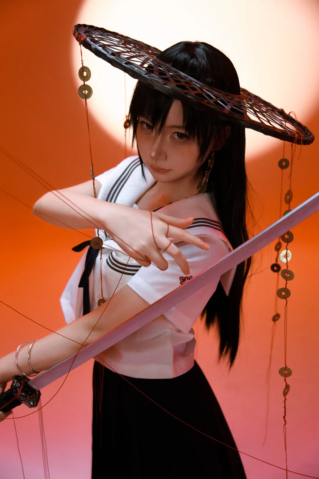 水手服与武士刀的碰撞，帅气值直接拉满 - 第 3 张